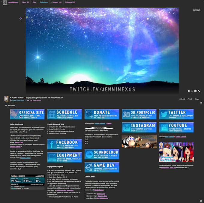 Make Twitch Banner Or Overlays By Jenninexus