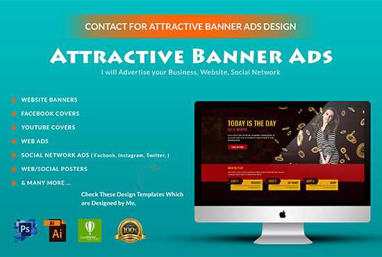 Design Attractive Banner Ads For You By Talhanees