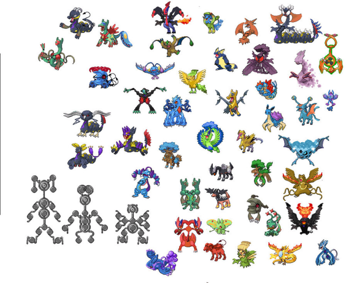 Create you 3 custom pokemon sprites by Larzprissel