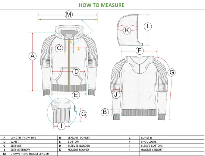 Tech pack design with all details by Ratneshkashi