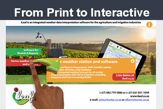 Create An Interactive Advert Banner Or Brochure By Martinendemann
