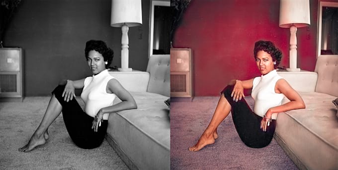 colorize a black and white photo colorize a black and white photo
