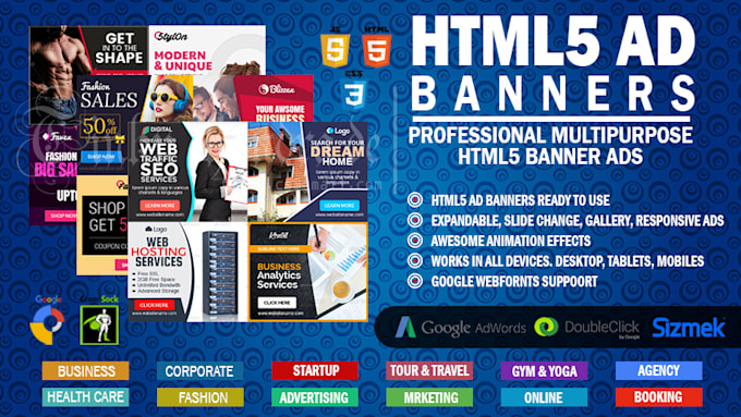 Develop Static Animated Html5 Gif Google Banner Ads By Ewebxpert