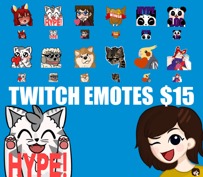 Create twitch emotes for your stream by Jadeostle