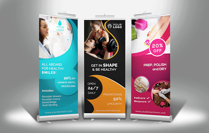 Create An Awesome Roll Up Banner For You By Debashis Me