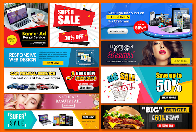 Design Attractive Google Ads Web Banner Cover Header By Mau Lana
