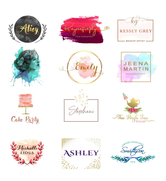 Download Design versatile feminine watercolor signature logo by ...