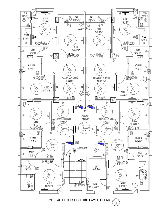 Create floor plan and electrical drawing in autocad 2d by Nurislam5030