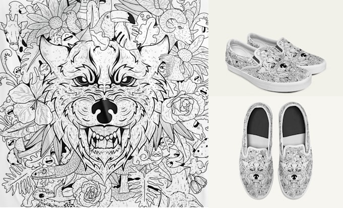 Create the most fascinating doodle art illustration by