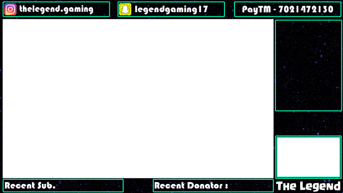 Create custom overlay for youtube and twitch by Thelegend17