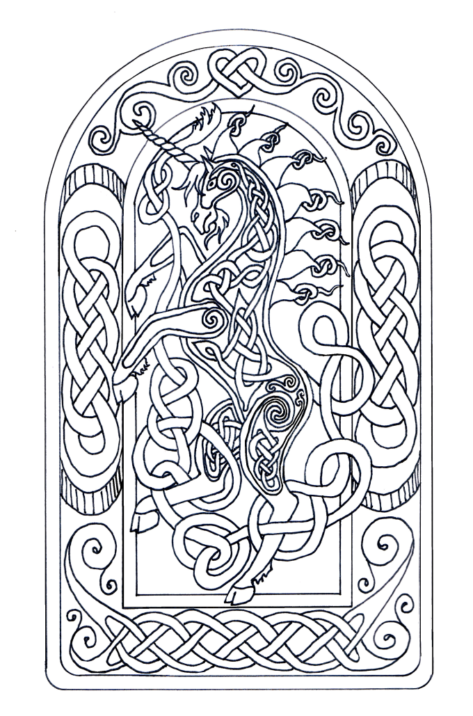 Draw any animal you like in celtic knot work style by Ingridthecrafty