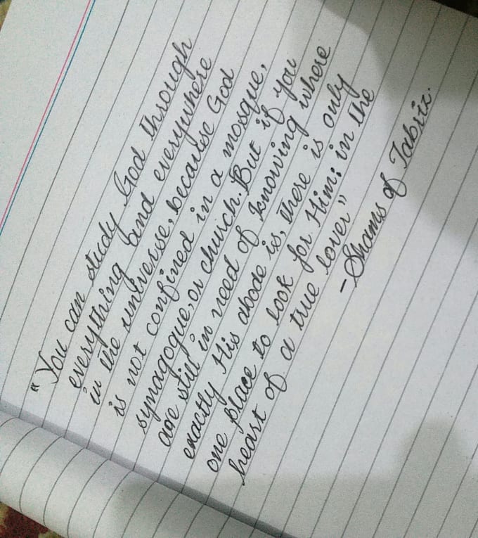 do anything related to writing with a perfect handwriting by aleefvr1