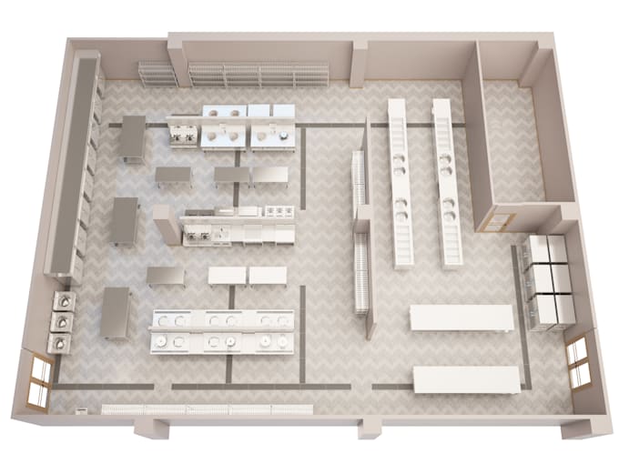 Design Model And Render Your Commercial Kitchen By Huyhao Amazing Comercial Kitchen Design Model Design Model And Render Your Commercial Kitchen By Huyhao Amazing Comercial Kitchen Design Model