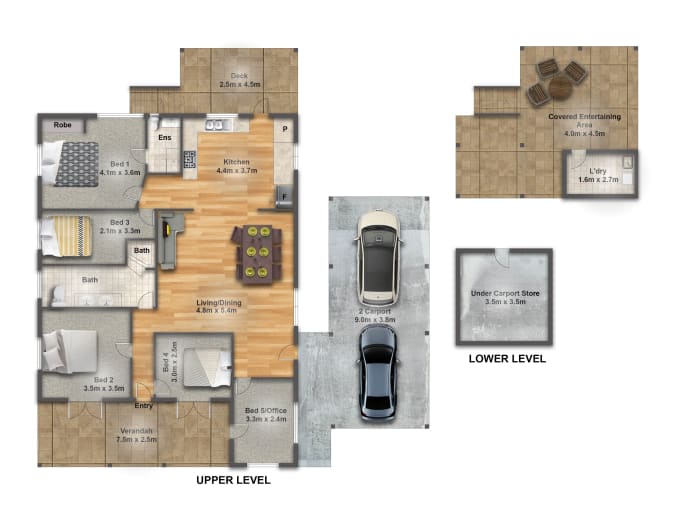 Design texture 2d and 3d floor plan by Elizbeths606