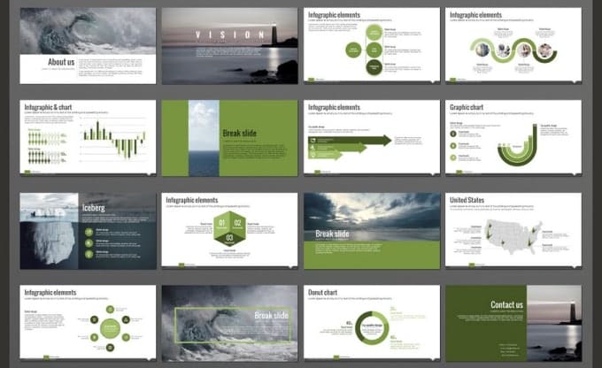 design your modern powerpoint template by shazmamalik