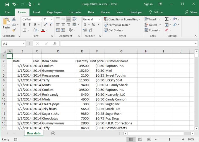 how to sort multiple columns in excel table