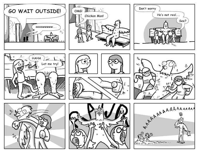 Draw a custom comic strip by Benabus