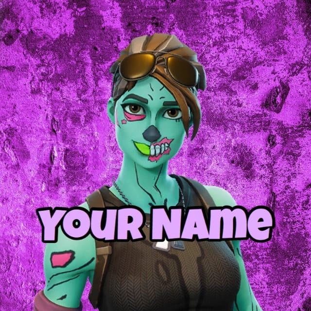 Make a fortnite profile picture with name and skin by ...