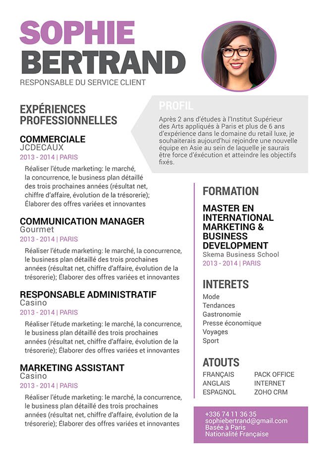 Curriculum Vitae Détaillé