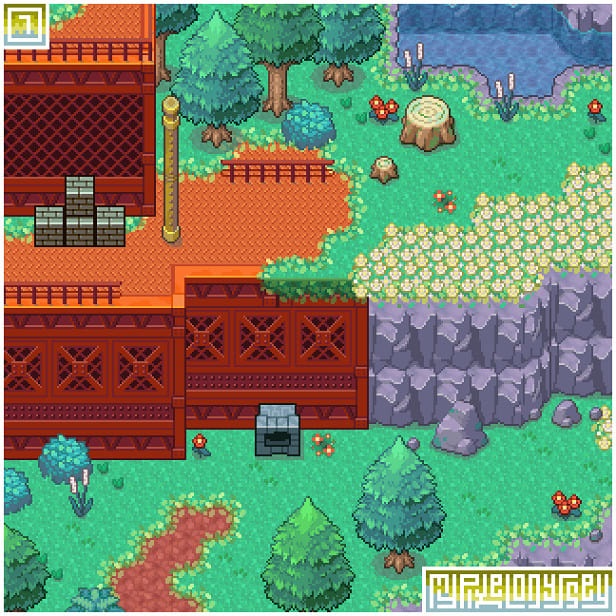 Make pokemon style tilesets for your game by Wilsonscarloxy