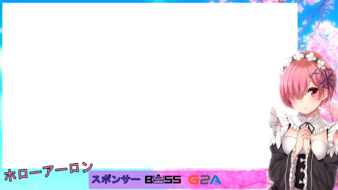 Make you a lovely anime overlay by Hollowaaron