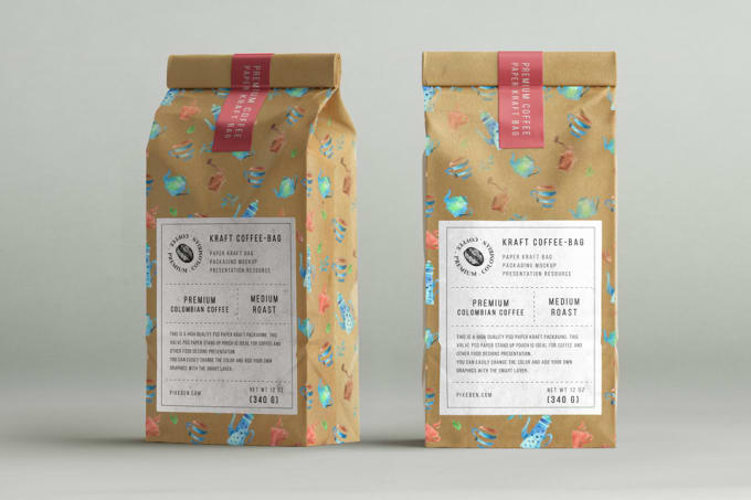 Create a coffee bag packaging design label design by Medi design