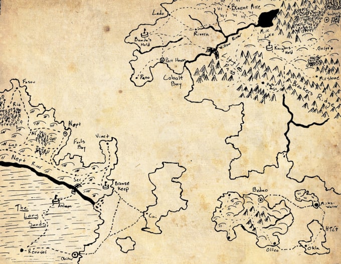 Create A Custom Hand Drawn Fantasy World Map