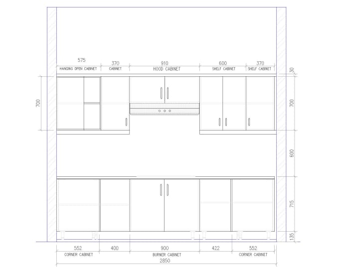 Draw Kitchen Cabinet And Architecture Design Floor Plan By Mahmud4100