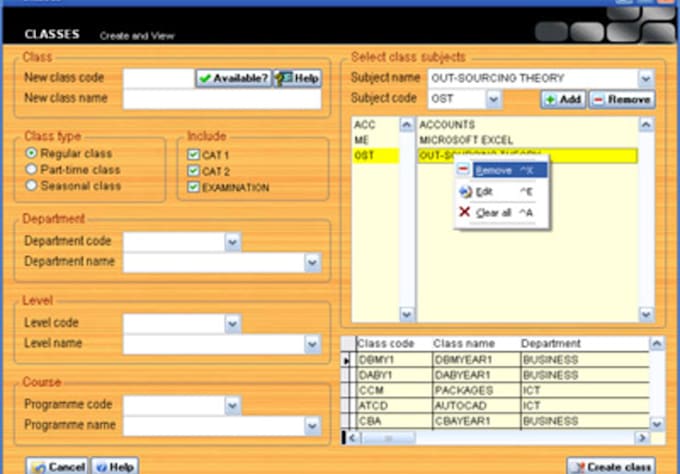 Code a simple application in java or visual foxpro with 1 fill in form ...