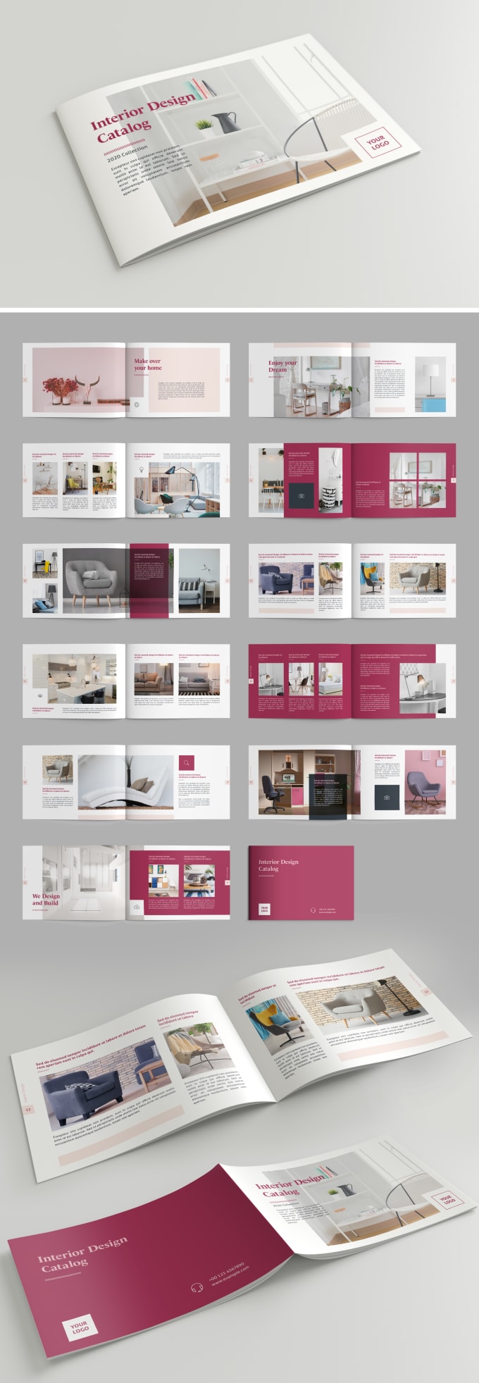 Create Brochure Newsletter Company Profile Catalog Or Any Page Document