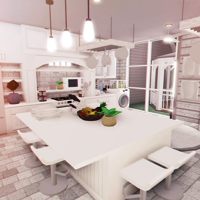 aesthetic roblox bloxburg kitchen