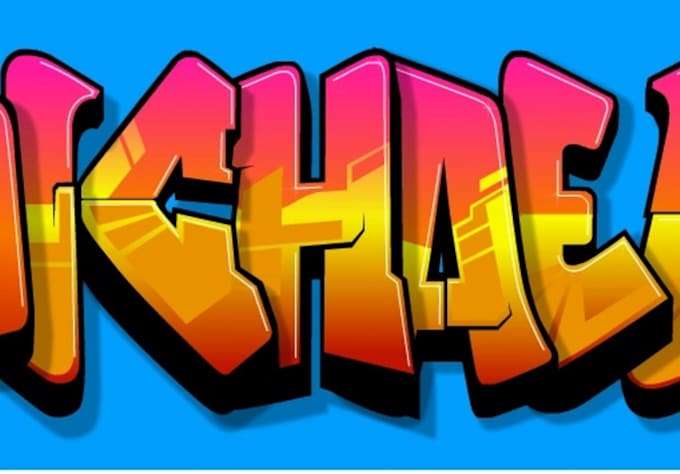 Graffiti letters picture