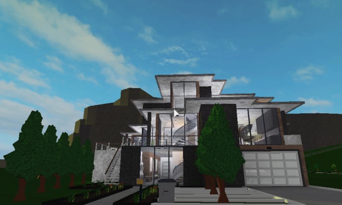 Build You A House On Welcome To Bloxburg Roblox By Florabuilds - spending all my robux on new home 2 story townhouse estate