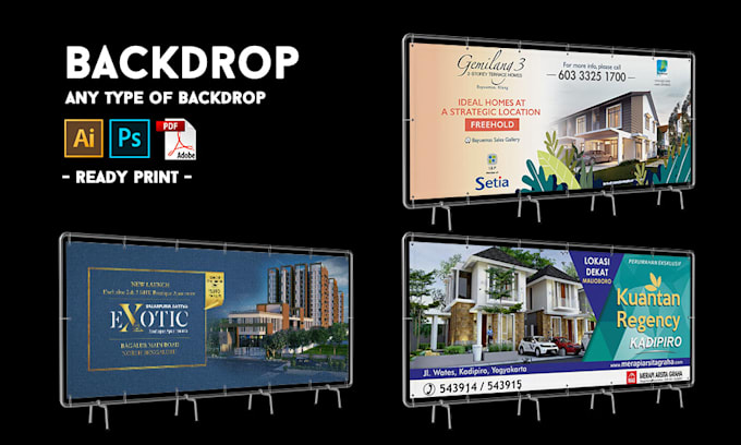 Design Roll Up Banner Standee Banner And Backdrop By Vinchey