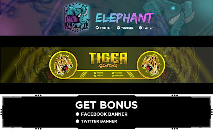 Design Youtube Banner Twitch Twitter And Gaming Banner By