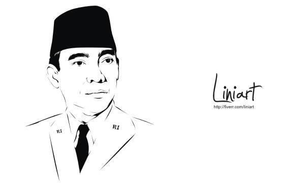 Turn your photo into black and white line art vector by Liniart