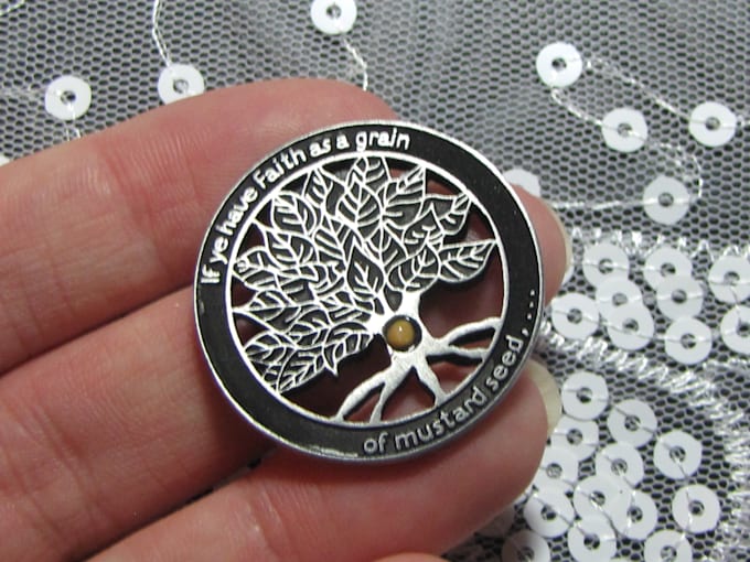 Send this mustard seed coin, card, and surprise by Mbatmra