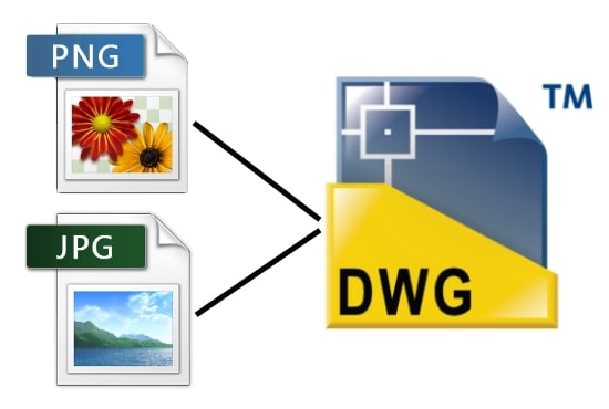 Convert file formats pdf,png,jpg to dwg,dxf by Talin_davide