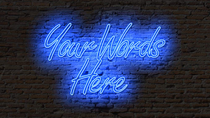 Custom Neon Sign On Brick Wall Fiverr