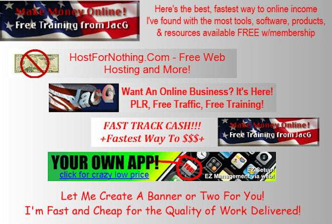 Create Banners And Text Ads For Fiverr Members By Jjosserand