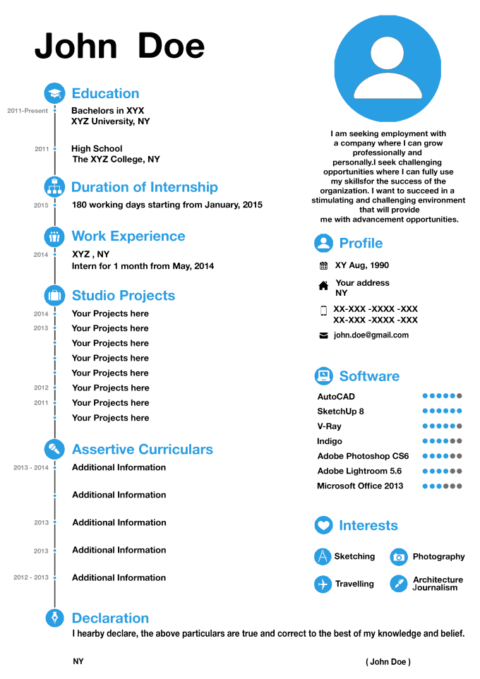 Design a very attractive resume for you by Mehul121