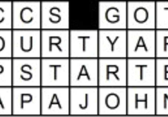 Make You A Top Quality Mini Crossword With One Answer Of Your