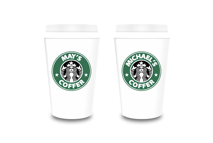 create a personalized name starbucks cup logo printable