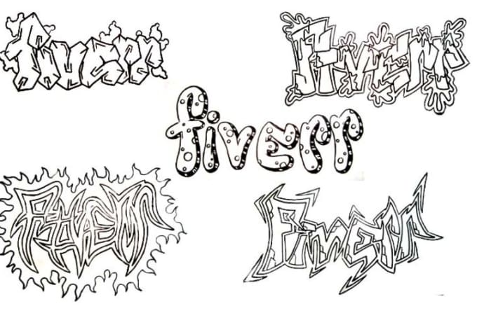 Hand draw your name in graffiti style letters by Oonsa21