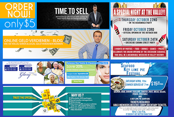 Design Professional Web Banner Header Slider Ad By Fordesign