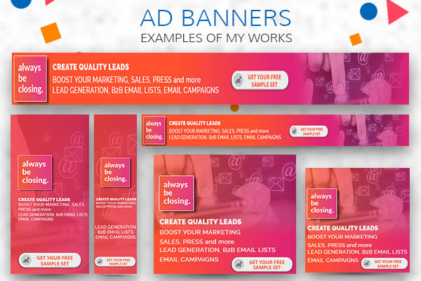 Design Top Ten Google Adwords Banner Ads By Gemy90