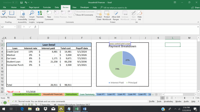 send a personal finance forecasting tool in excel by akbizconsulting