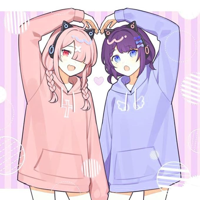 Anime Drawings Of 3 Best Friends