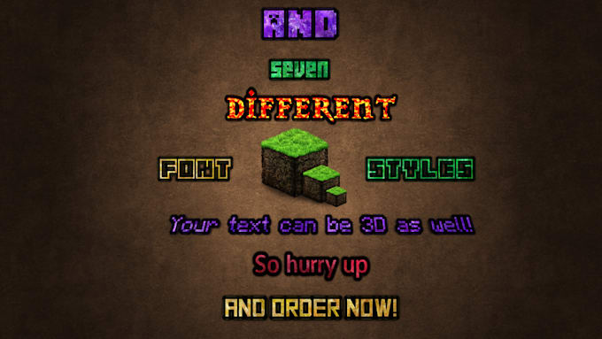 Design A Sexy Minecraft Text Banner By Amerfarooq