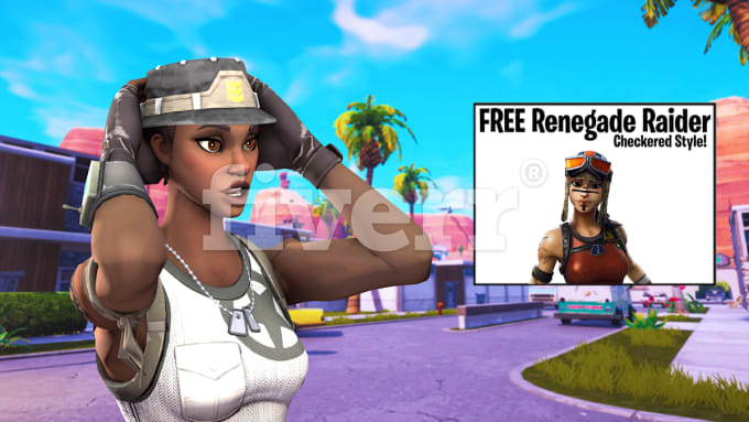 Fortnite 3d Thumbnail Renegade Raider